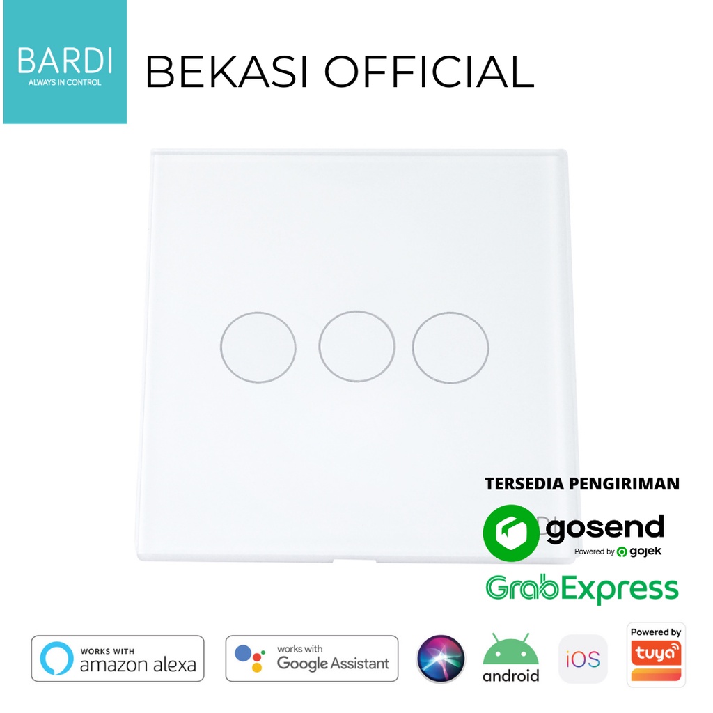 Jual Bardi Smart Wifi Touch Wallswitch Eu Gang White Shopee Indonesia