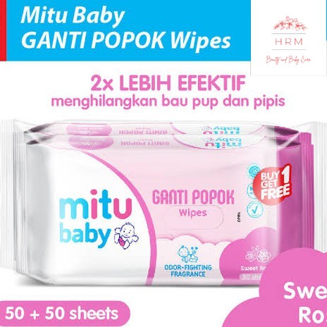 Jual Mitu Baby Tissu Basah Bayi 50 50 Sheet Shopee Indonesia