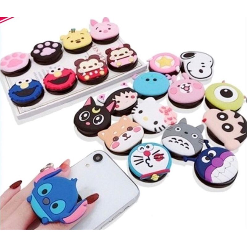 Jual Pop Socket 3D Cartoon BT21 BTS21 Holder Phone Pop Socket Motif Hp