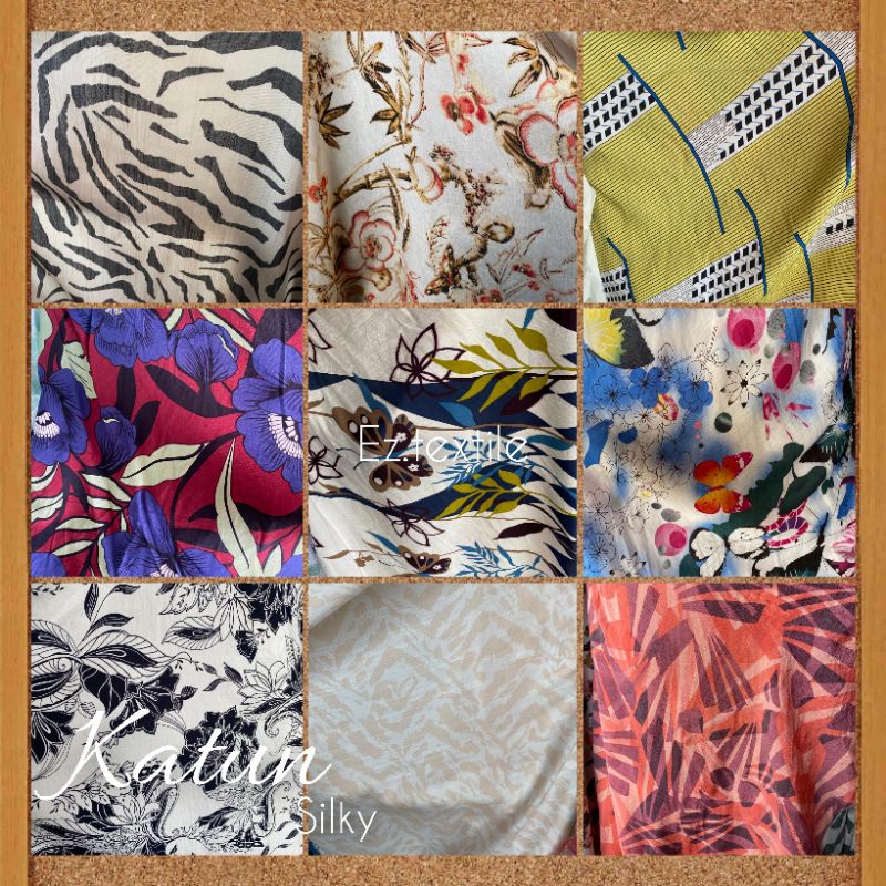 Jual Kain Katun Silky Import Katun Silky Kain Silky Slub Motif