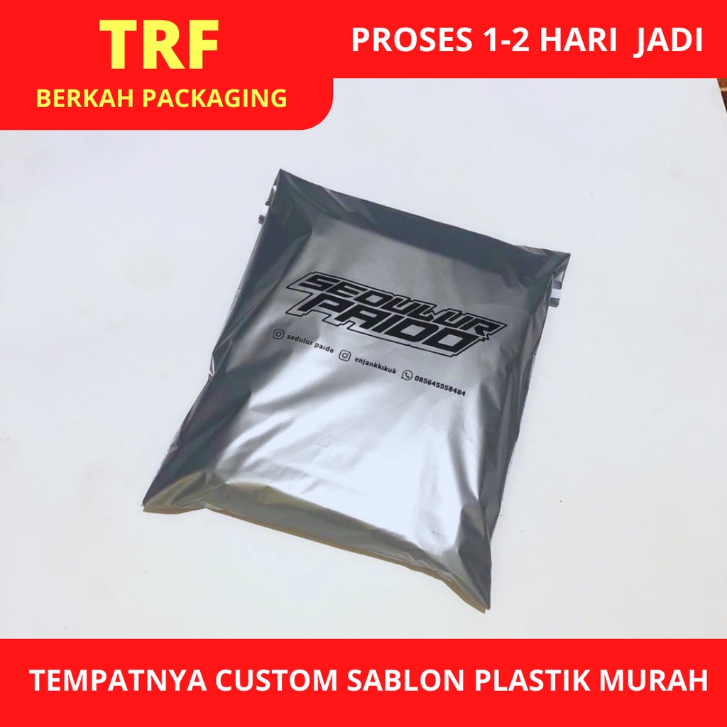 Jual Sablon Plastik Polymailer X Isi Bisa Custom Desain