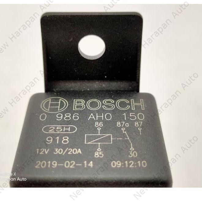 Jual 12V Relay BOSCH Kaki 5 V Pins 87A Klakson Lampu Starter Alarm