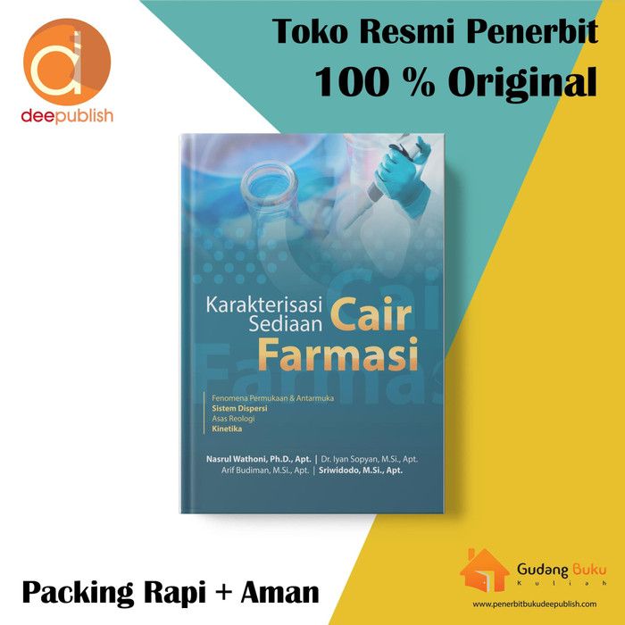 Jual Buku Kuliah Karakterisasi Sediaan Cair Farmasi Berkualitas