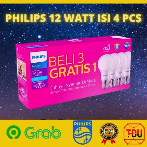 Jual Philips Phillips Multipack Led Mycare Ledbulb W Watt W