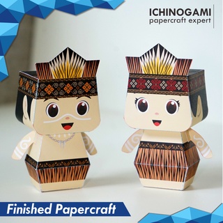 Jual Ichinogami Nusantara Papercraft Kit Diy Diorama Seri Papua