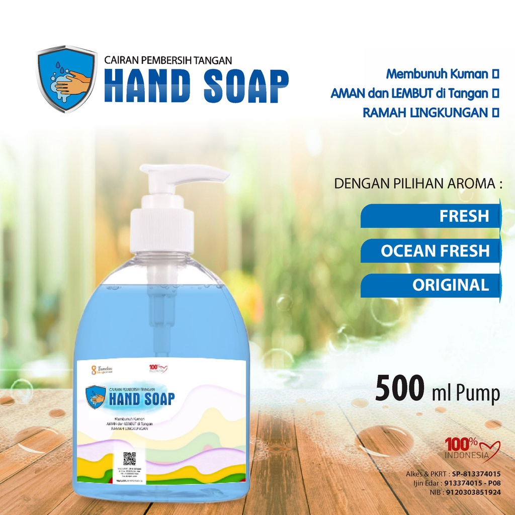 Jual Sabun Cuci Tangan Antiseptik Antibacterial Hand Soap Ml Pump