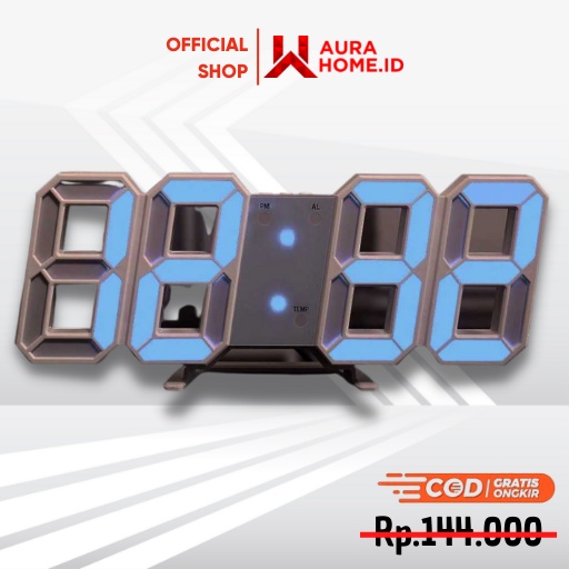 Jual Jam Meja Led Digital Clock Jam Led Nyala Lampu Meja Alarm Weker