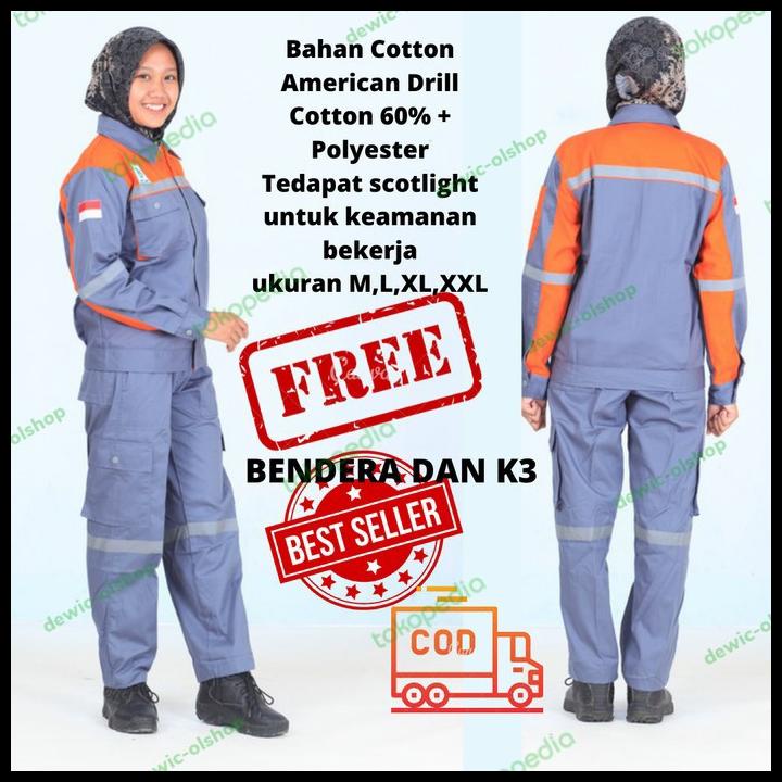 Jual Setelan Baju Warepack Safety Kemeja Werpack Kombinasi Wearpack