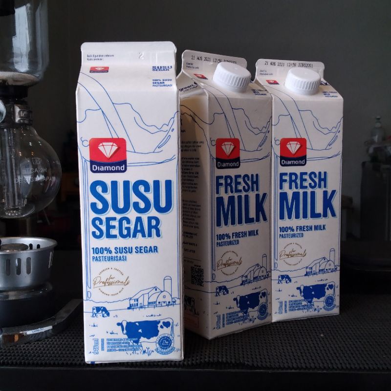 Jual Susu Fresh Milk Diamond Ml Plain Susu Pasteurisasi Susu