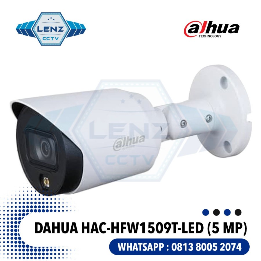 Jual Kamera CCTV Dahua HAC HFW1509TP LED Full Color 5 MP Outdoor