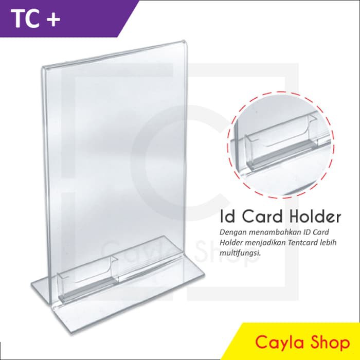 Jual Tentcard Acrylic Tent Holder Akrilik A5 T Tempat Menu