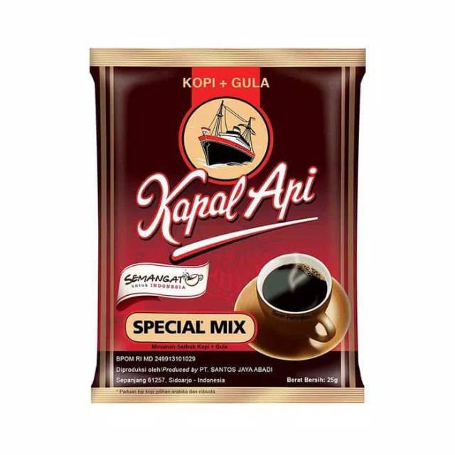 Jual Kopi Bubuk Kapal Api Special Mix Renceng Isi S Shopee Indonesia