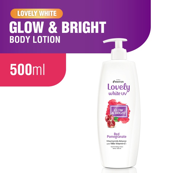 EMERON LOVELY Hand Body Lotion Glow Bright Botol 500ML Shopee Indonesia