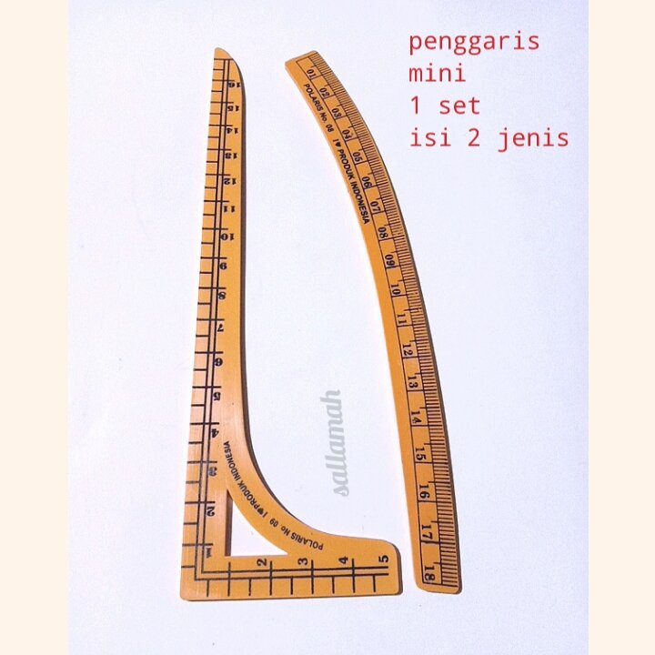 Jual Penggaris Kecil Mini Penggaris Pola Jahit Set Mini Kecil