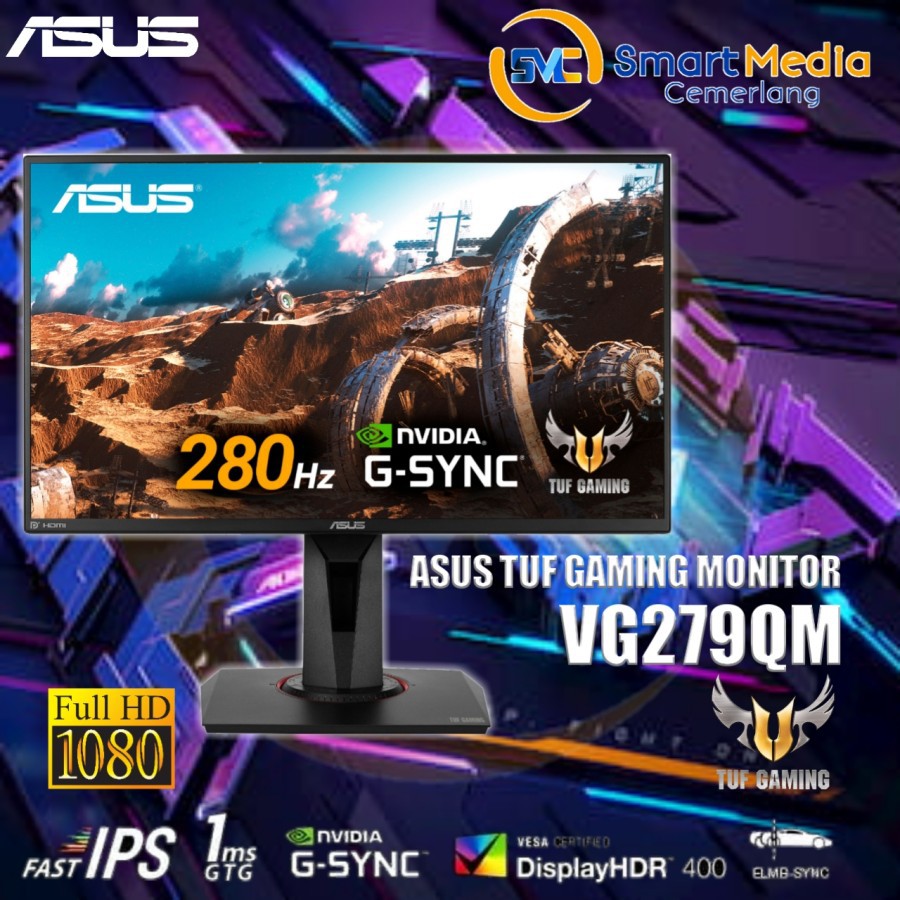 Jual Asus TUF Gaming VG279QM HDR Gaming Monitor 27 Inch Full HD IPS