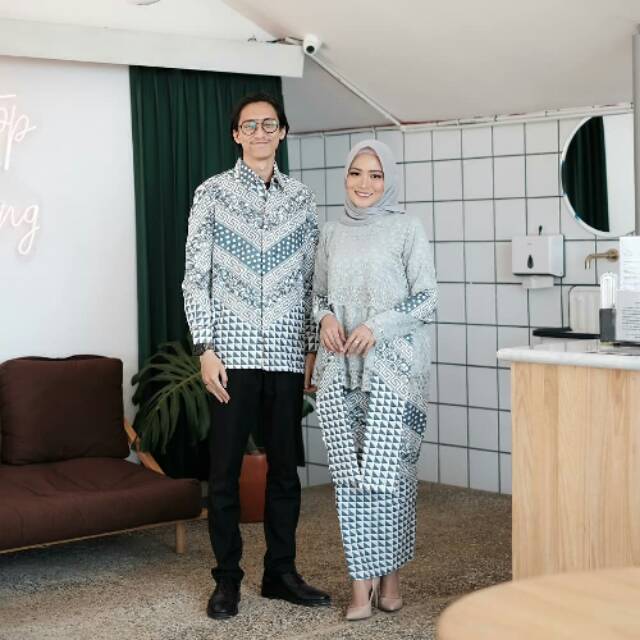 Jual Set Couple Kamilla Mint Kemeja Rok Atasan Kamilla Shopee