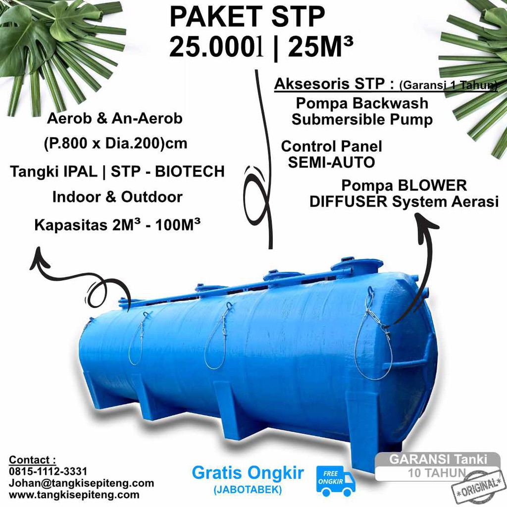 Jual Paket System Biofilter Stp Biofil Biotech Biotank Liter