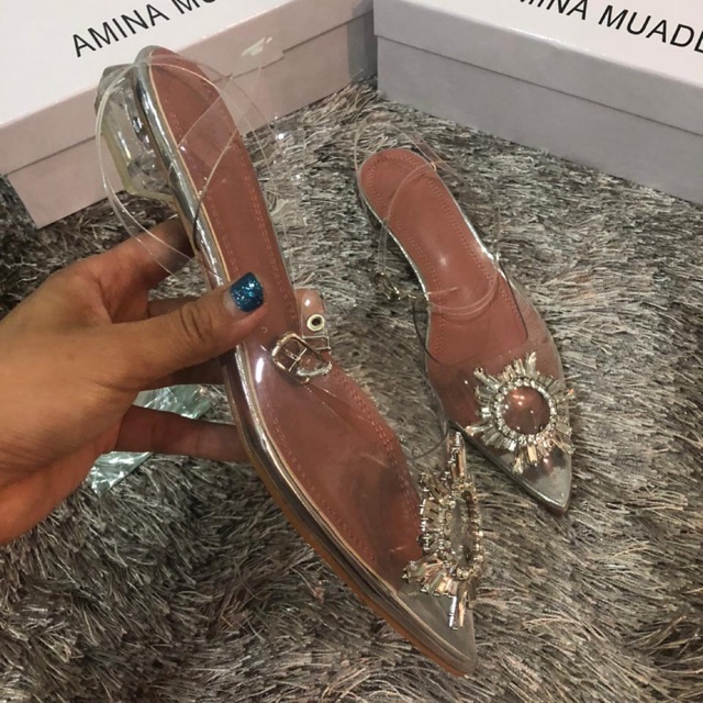 Jual Amina Muaddi Heels Cm Shopee Indonesia