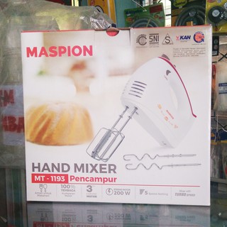 Jual HAND MIXER MASPION MT 1193 MIKSER TANGAN MENGADUK ADONAN BAHAN