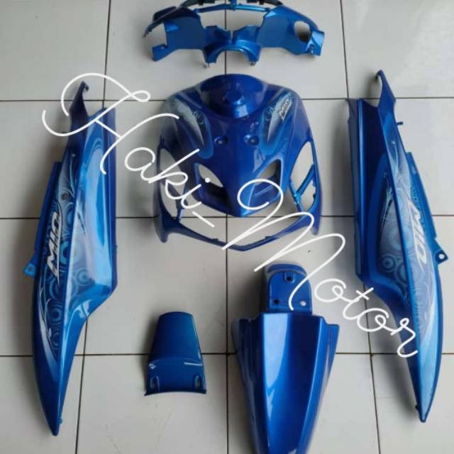 Jual Full Body Alus Mio Smile Biru Striping Shopee Indonesia