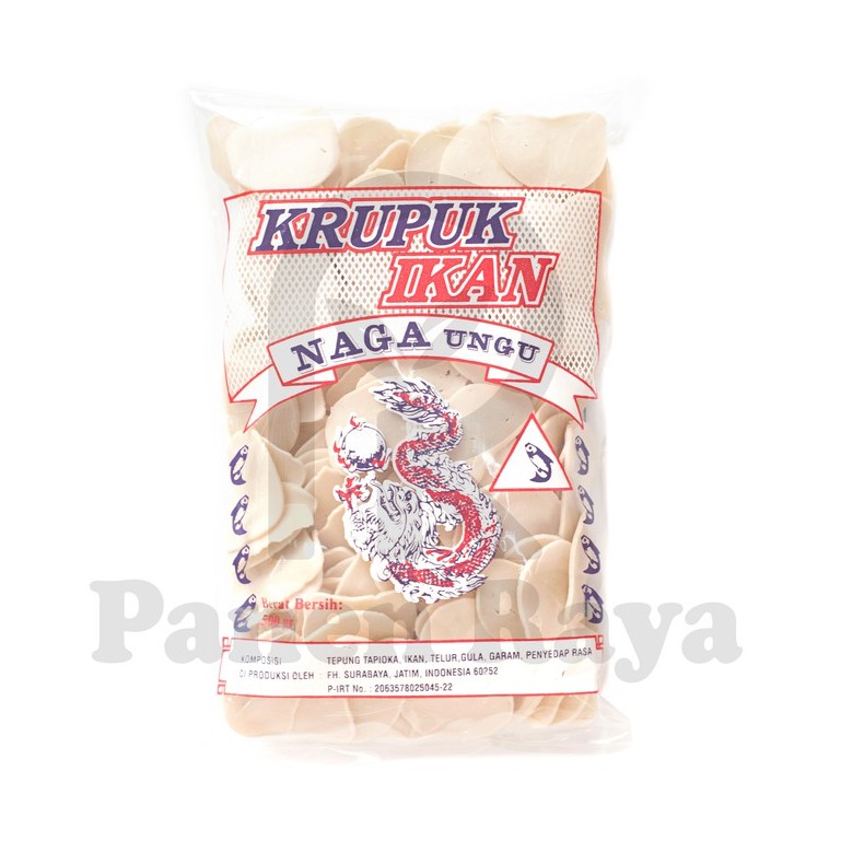 Jual Krupuk Ikan Naga Ungu Kerupuk Mentah Naga Spesial Gr Shopee