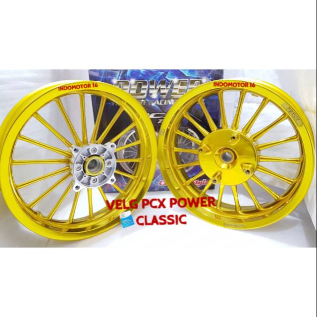 Jual Velg Power Pcx Lokal Classic Gold Indonesia Shopee Indonesia