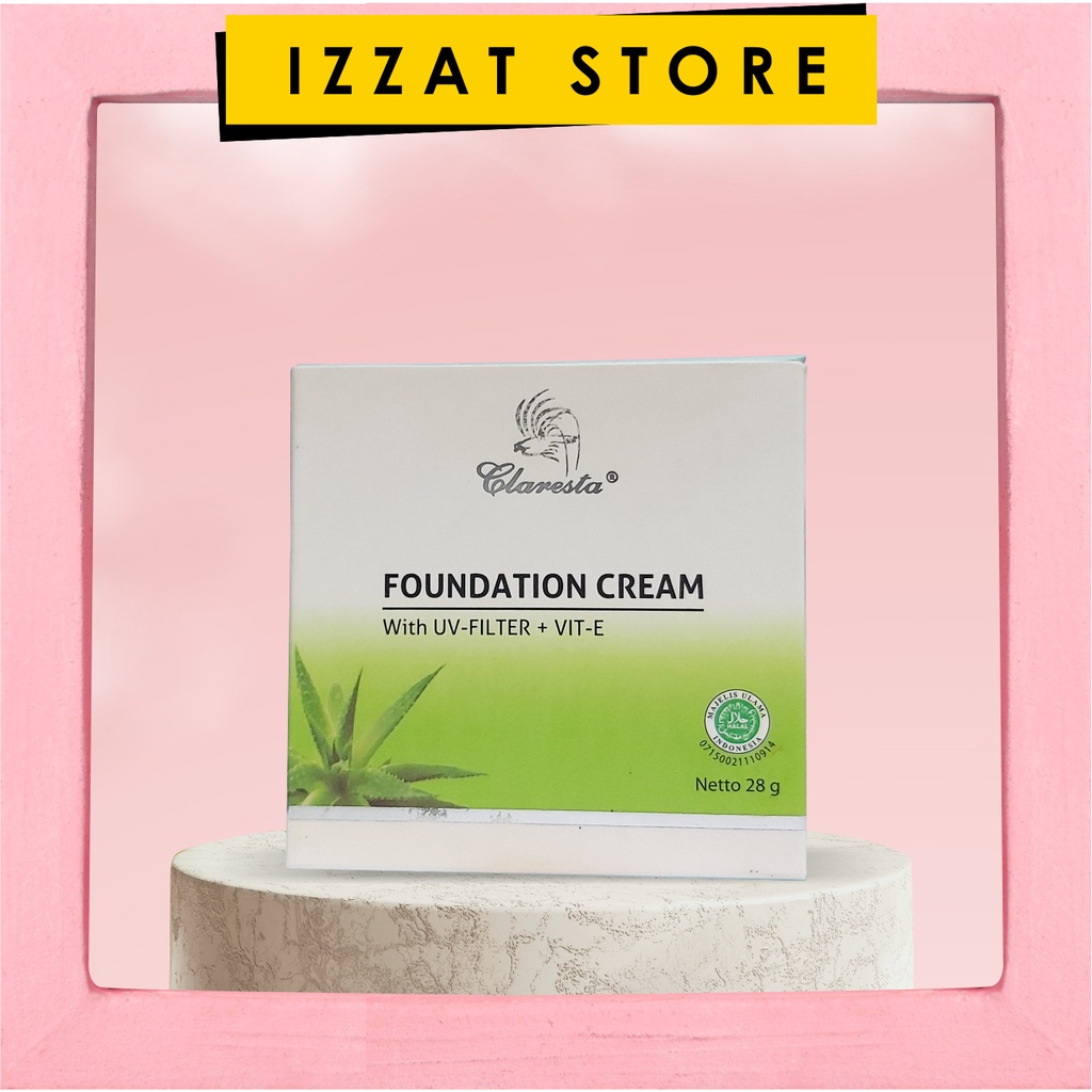 Jual Claresta Foundation Cream Natural Shopee Indonesia