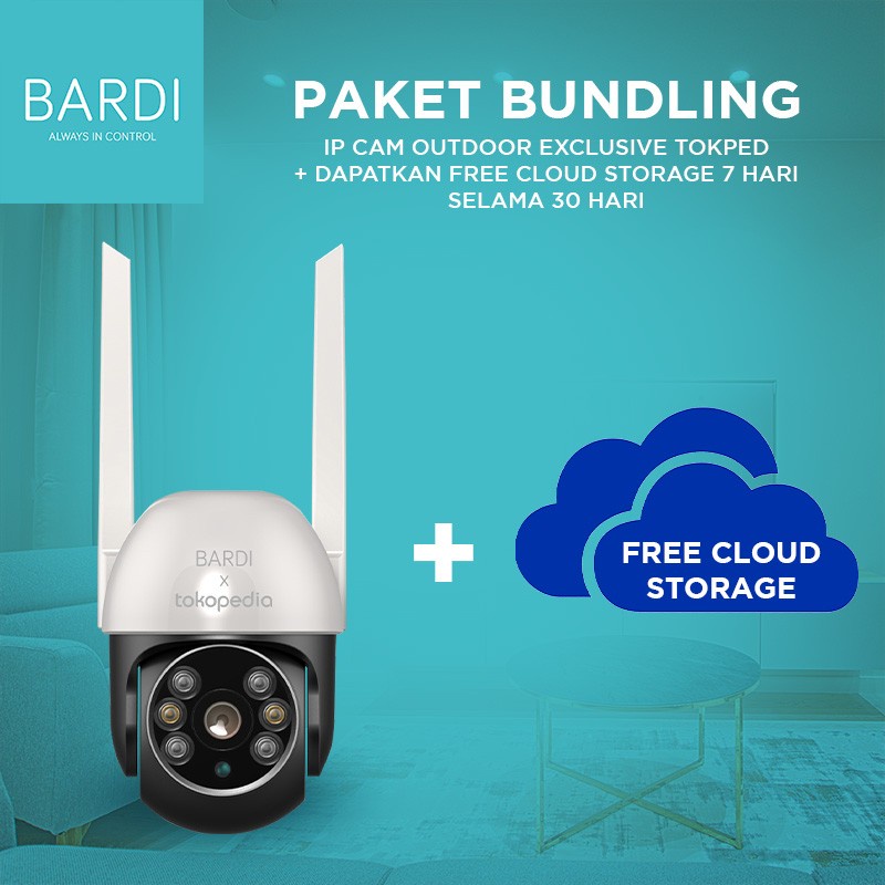 Jual Bardi Ip Camera Outdoor Ptz Cctv Wifi Iot Home Automation Shopee