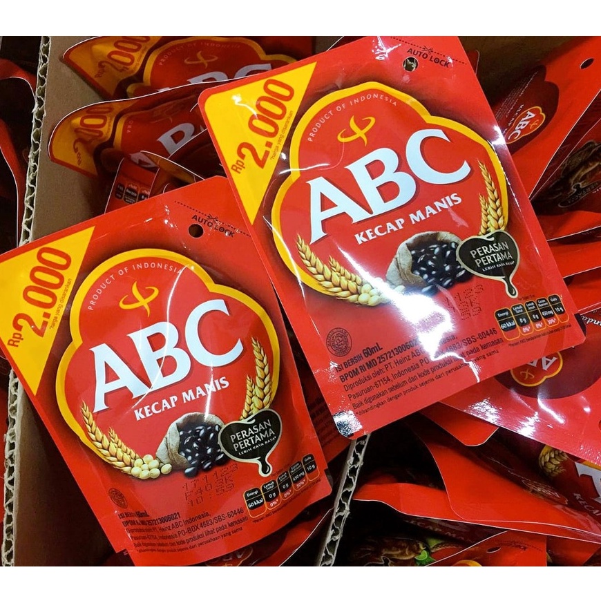 Jual Kecap Manis ABC Kemasan Pouch 60 Ml Perasan Pertama Kaya Rasa