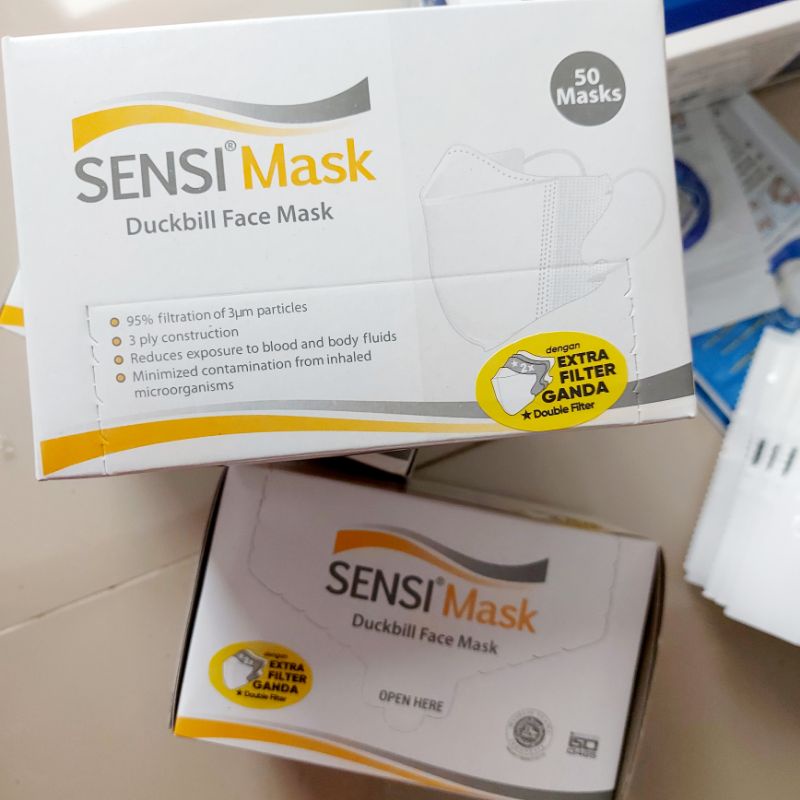 Jual Sensi Duckbill Mask Dewasa Ori Kemasan Baru Harga Box Isi