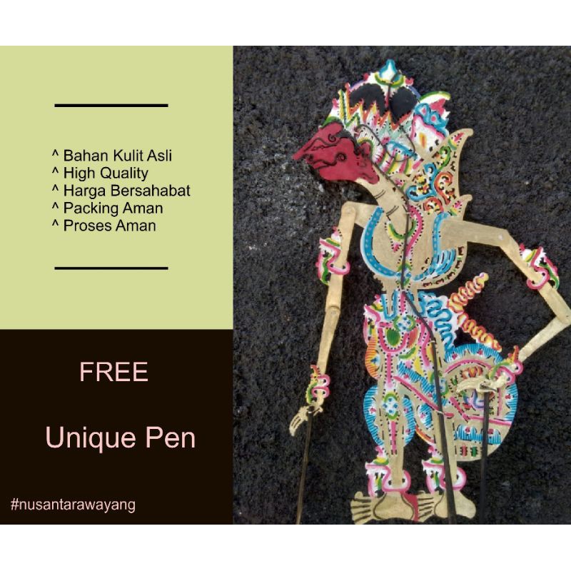 Jual Wayang Kulit Adipati Karna Standar Dalang Shopee Indonesia