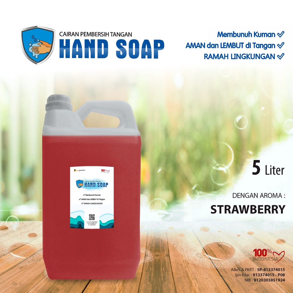 Jual Hand Soap Hand Wash Sabun Cuci Tangan Liter Jerigen Free