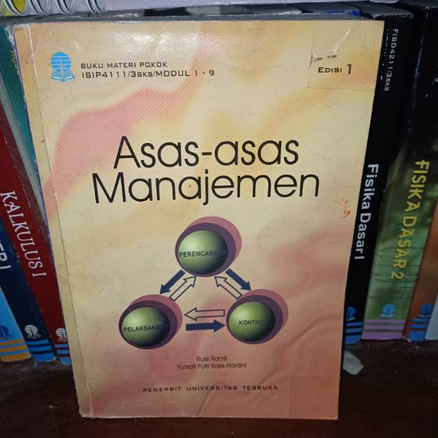 Jual Buku Materi Pokok Asas Asas Manajemen Isip Universitas Terbuka