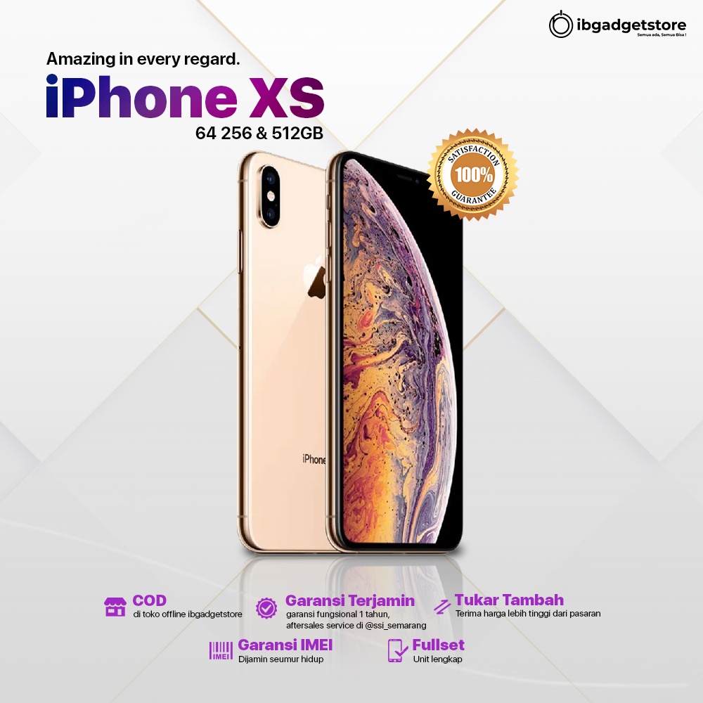 Jual Iphone Xs Gb Second Like New Original Dan Garansi