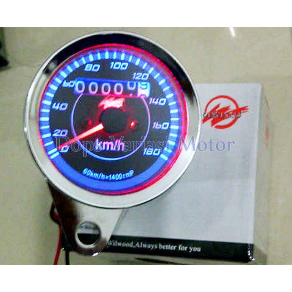 Jual Speedometer Motor Led Indikator Rpm Kilometer Analog Wilwood