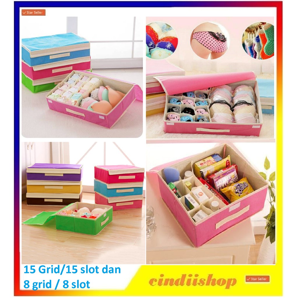 Jual Underwear 2 In 1 Storage Bag Organizer Tempat Penyimpanan Celana