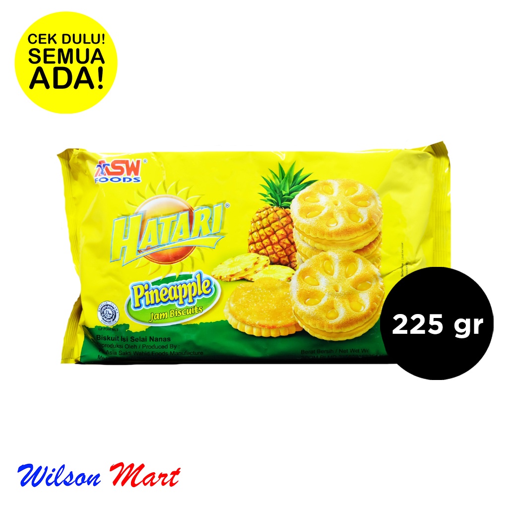 Jual ASW HATARI PINEAPPLE JAM BISCUITS 225 GRAM Shopee Indonesia