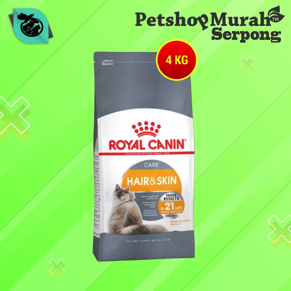 Jual Makanan Kucing Royal Canin Hair Skin 4 Kg Cat Food Hair Dan Skin