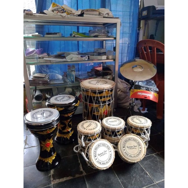 Jual Rebana Marawis Full Set Murah Bonus Nama Grup Logo Shopee Indonesia