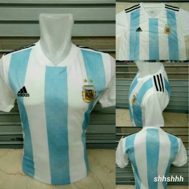 Jual JERSEY BOLA ARGENTINA HOME PIALA DUNIA GRADE ORI Shopee Indonesia