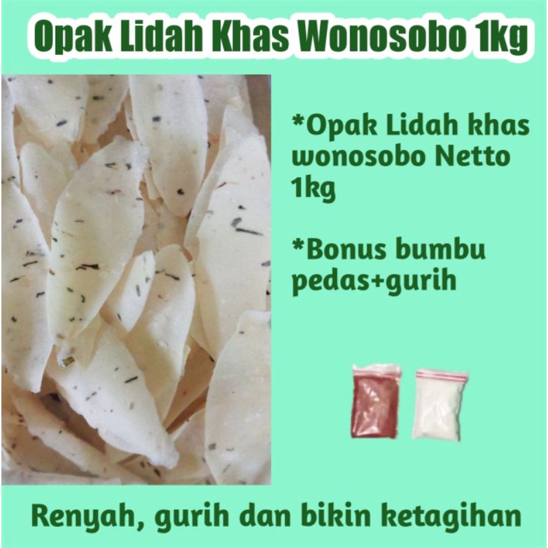 Jual Opak Lidah Khas Wonosobo Kemasan Kg Shopee Indonesia