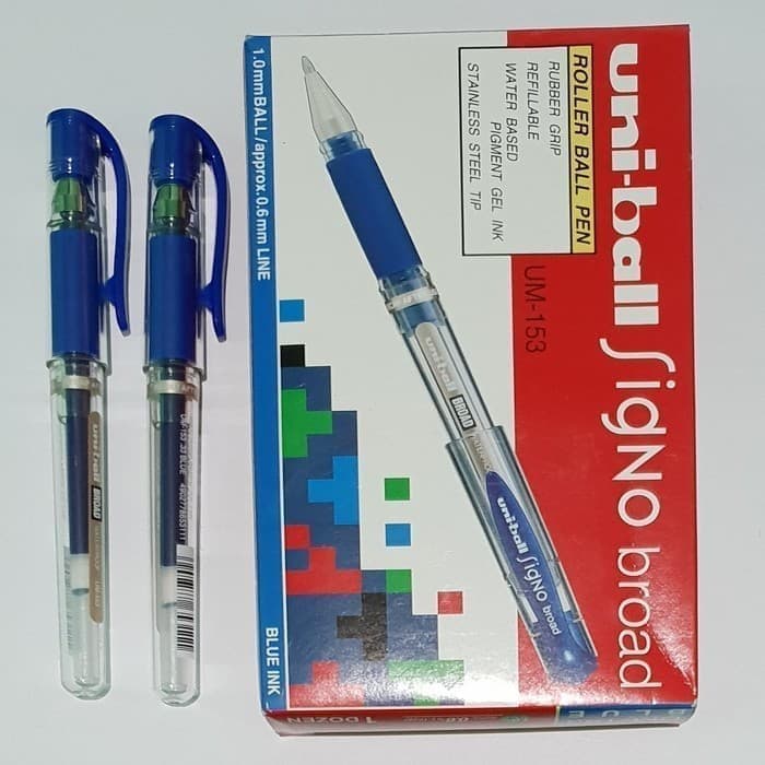 Jual Pulpen Uniball Signo UM 153 1 0 Blue Shopee Indonesia