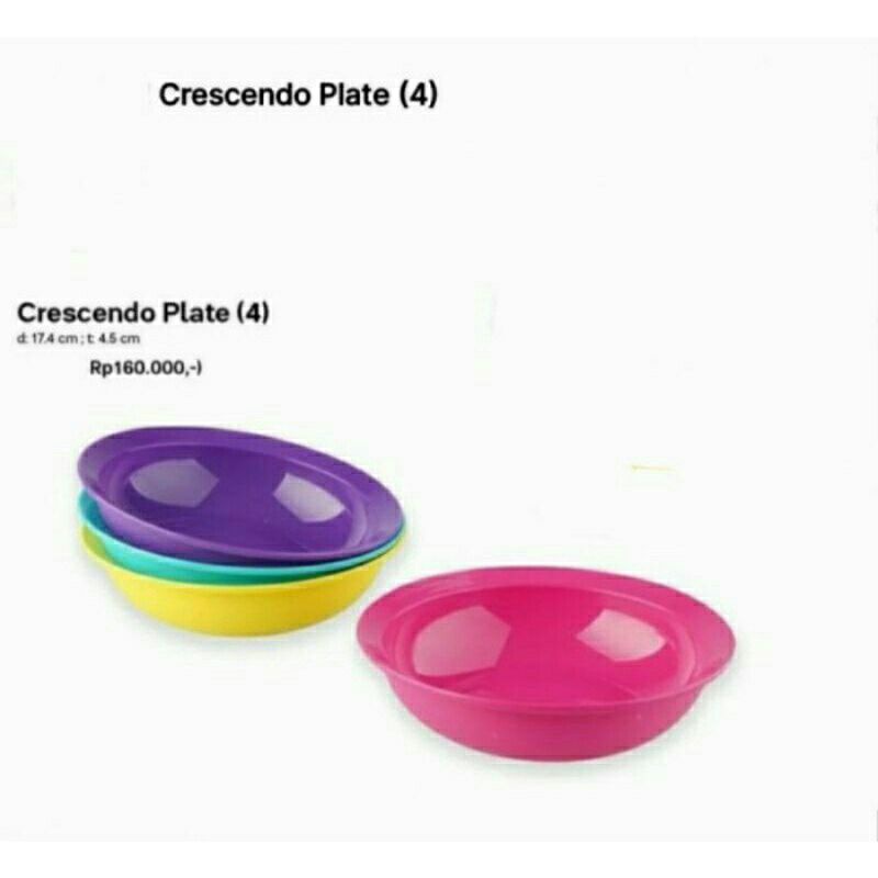 Jual Crescendo Plate Piring Tupperware Bowl Shopee Indonesia