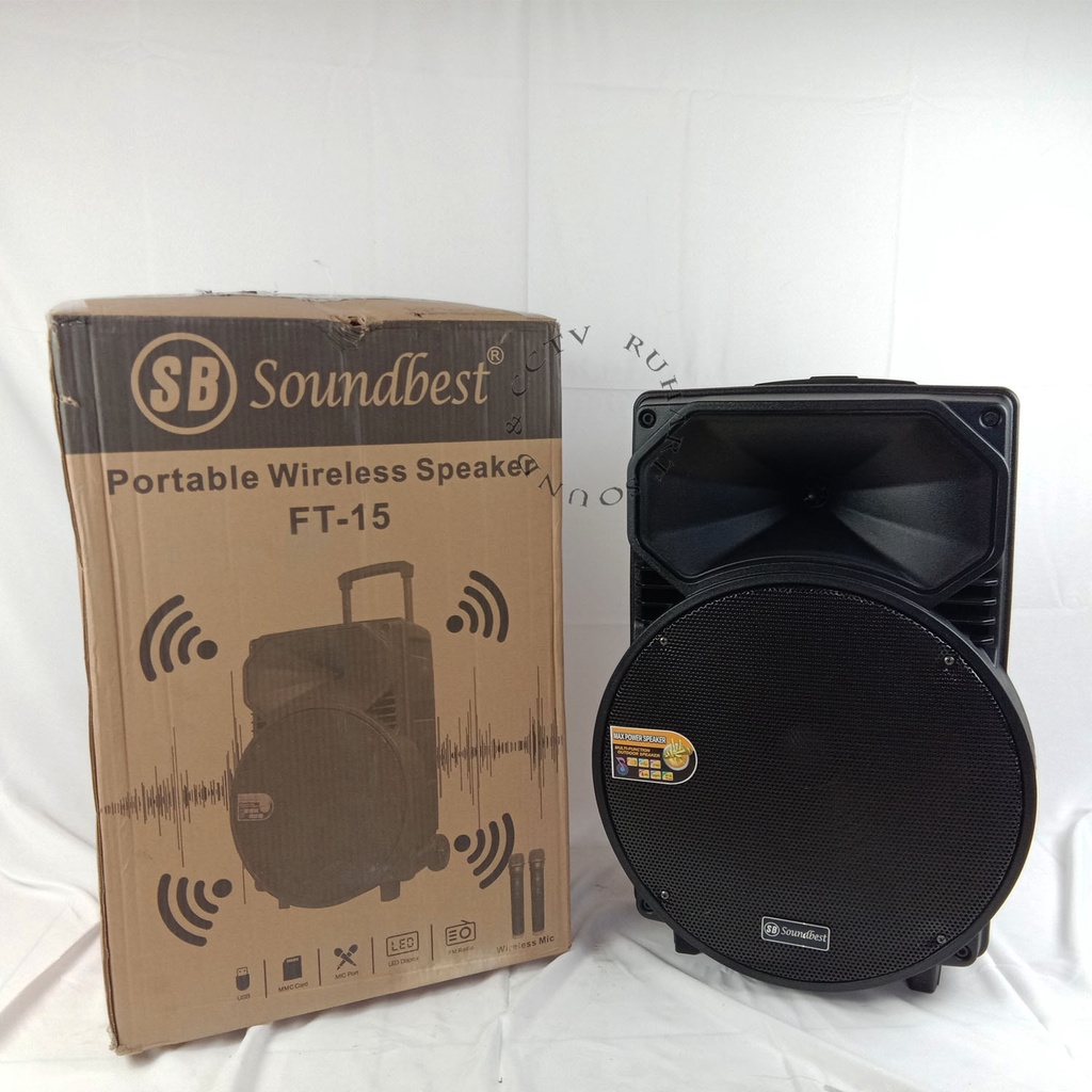 Jual Speaker Aktif Portable Soundbest Ft Original Shopee Indonesia