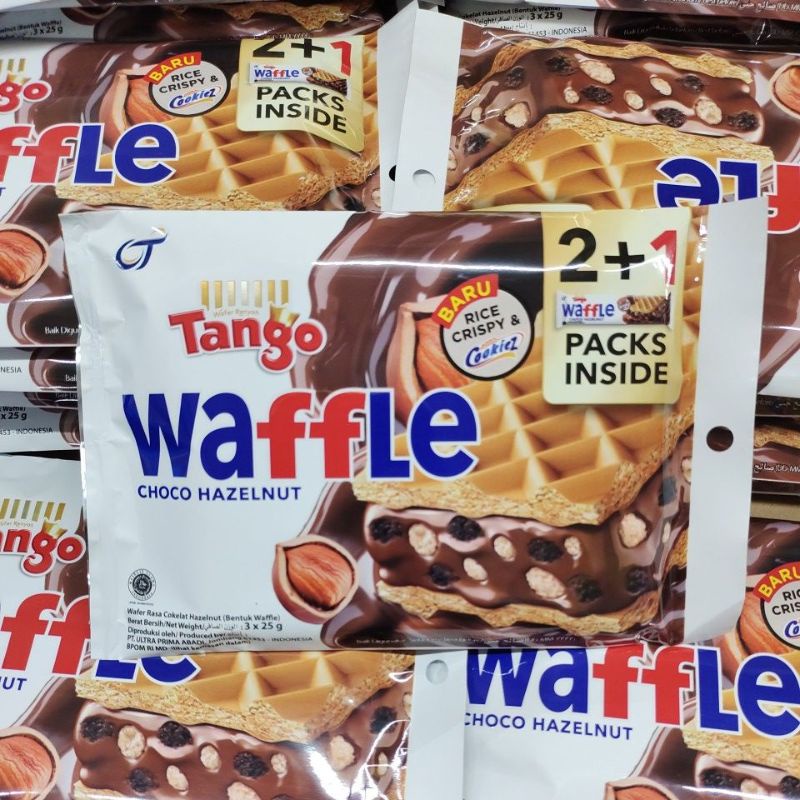 Jual Tango Waffle Choco Hazelnut Isi 3 X 25 Gr Shopee Indonesia