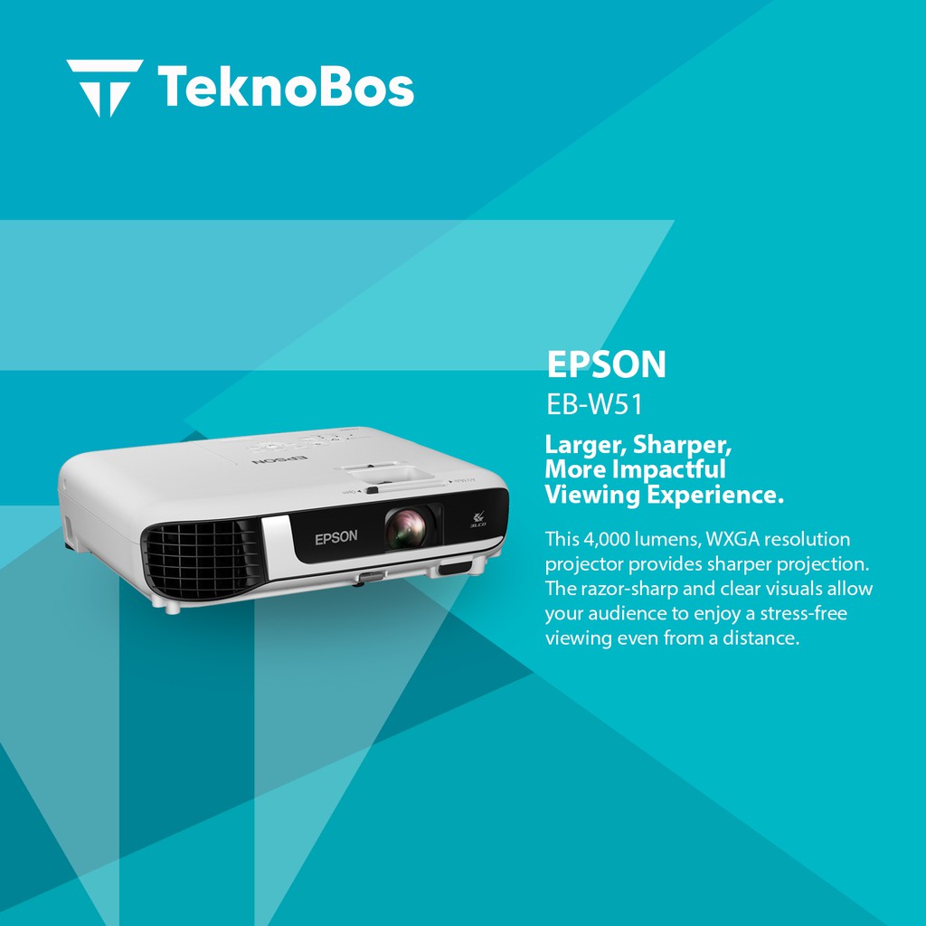 Jual Epson Proyektor EB W51 WXGA 3LCD Projector EB W51 Shopee Indonesia