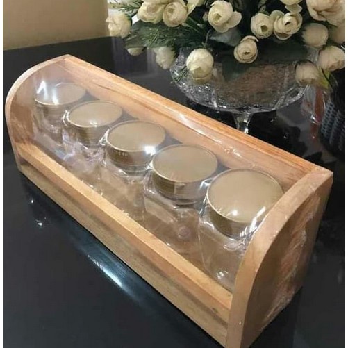 Jual Rak Bumbu TOPLES Rak Dapur Wadah Bumbu Kayu Serbaguna Shopee