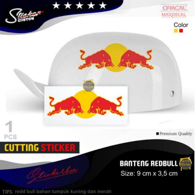 Jual Sticker Red Bull Cutting Stiker Logo Banteng Harga Grosir Shopee