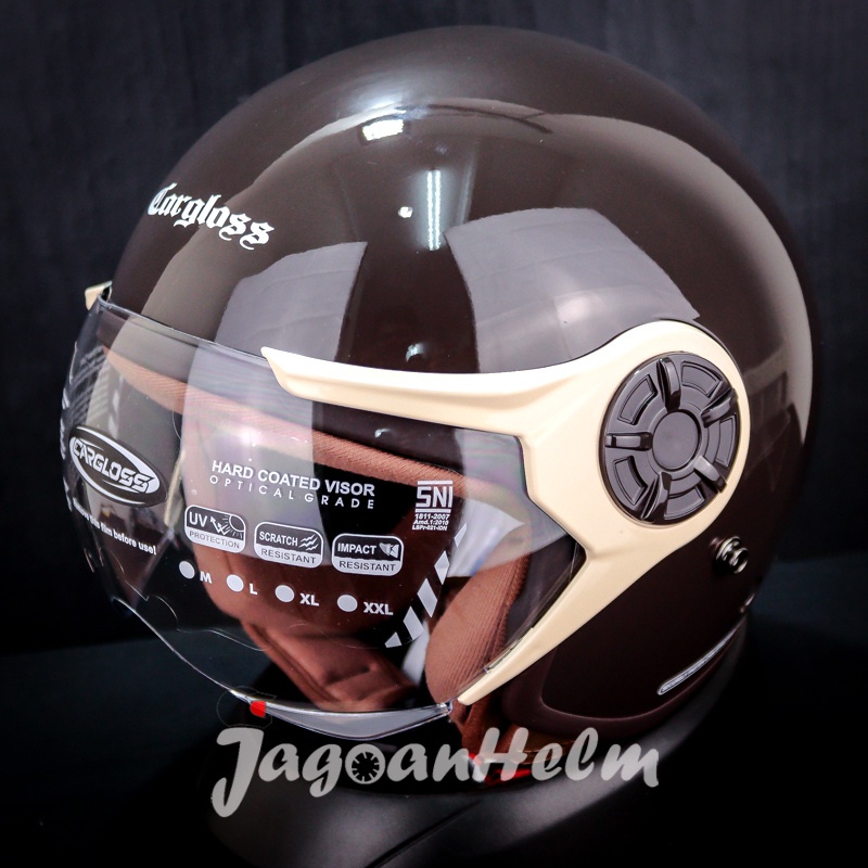 Jual Cargloss Helm Yrh Hijab Espresso Brown Yr Retro Carglos