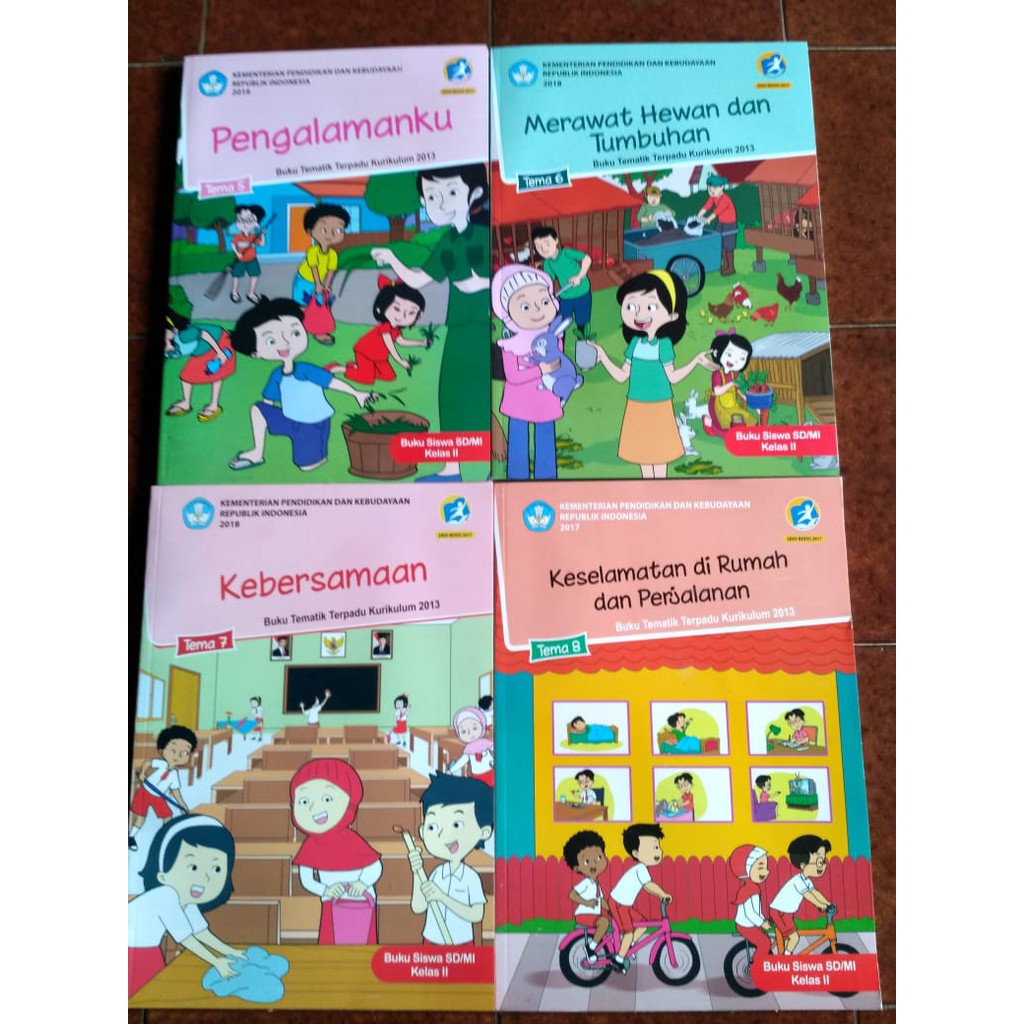 Jual PAKET BUKU TEMATIK KELAS 2 SD MI SEMESTER 2 TEMA 5 6 7 8 KURIKULUM